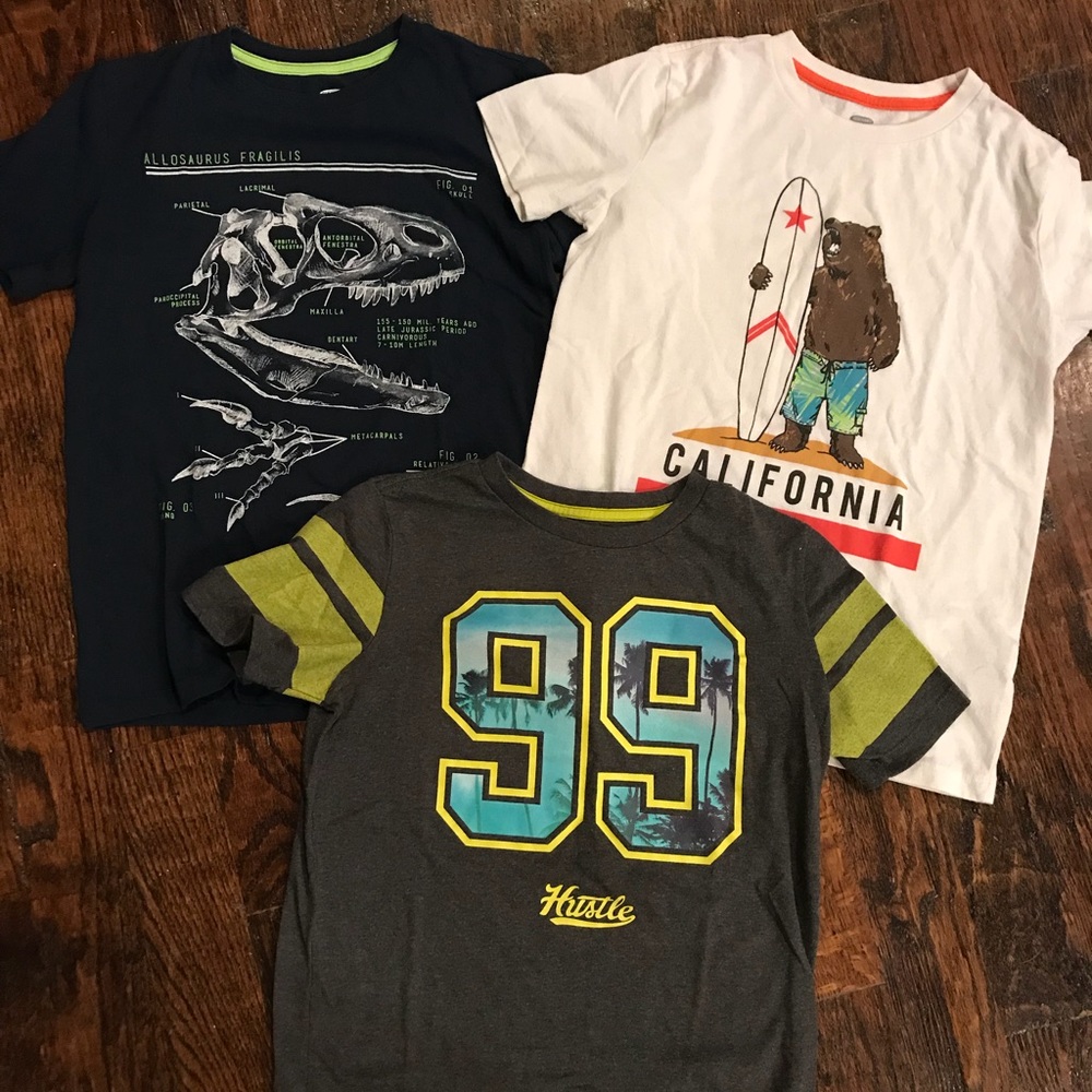 Three Boys Old Navy Graphic Tees